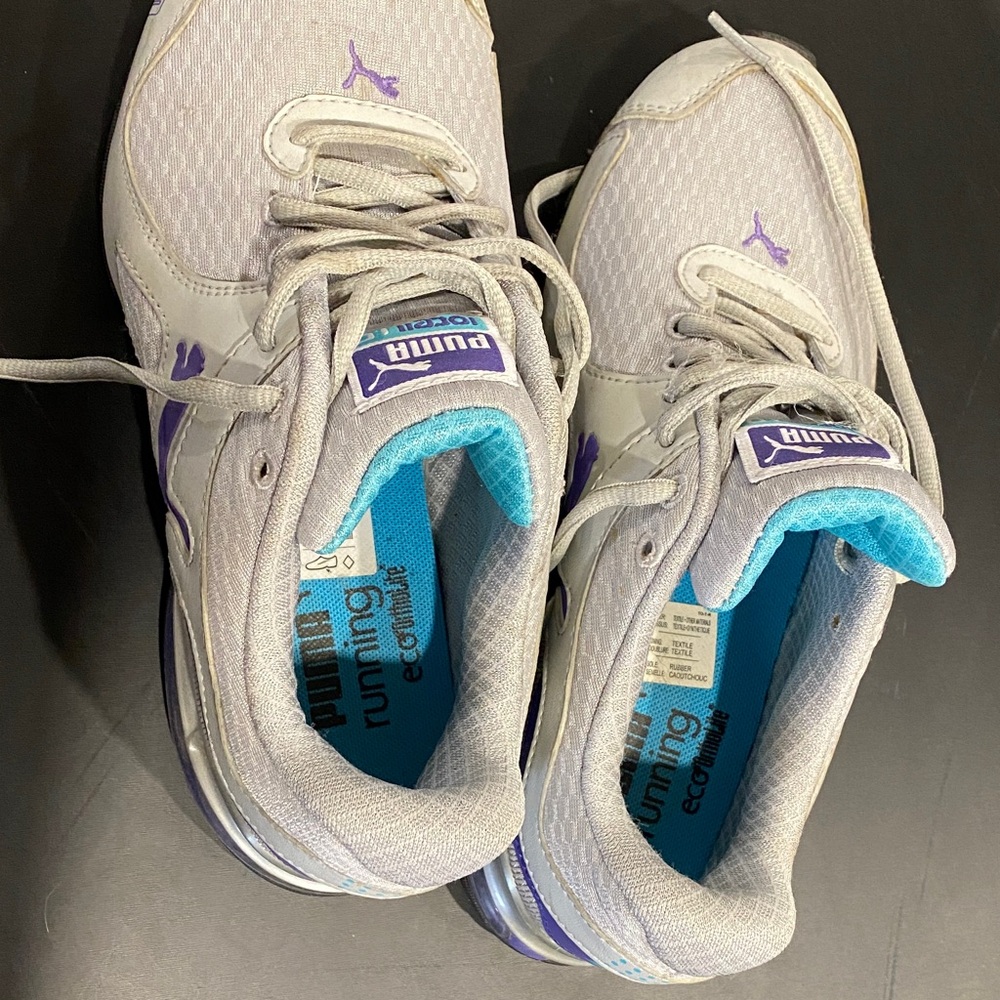 Puma Women's Athletic Shoes in Gray and Purple